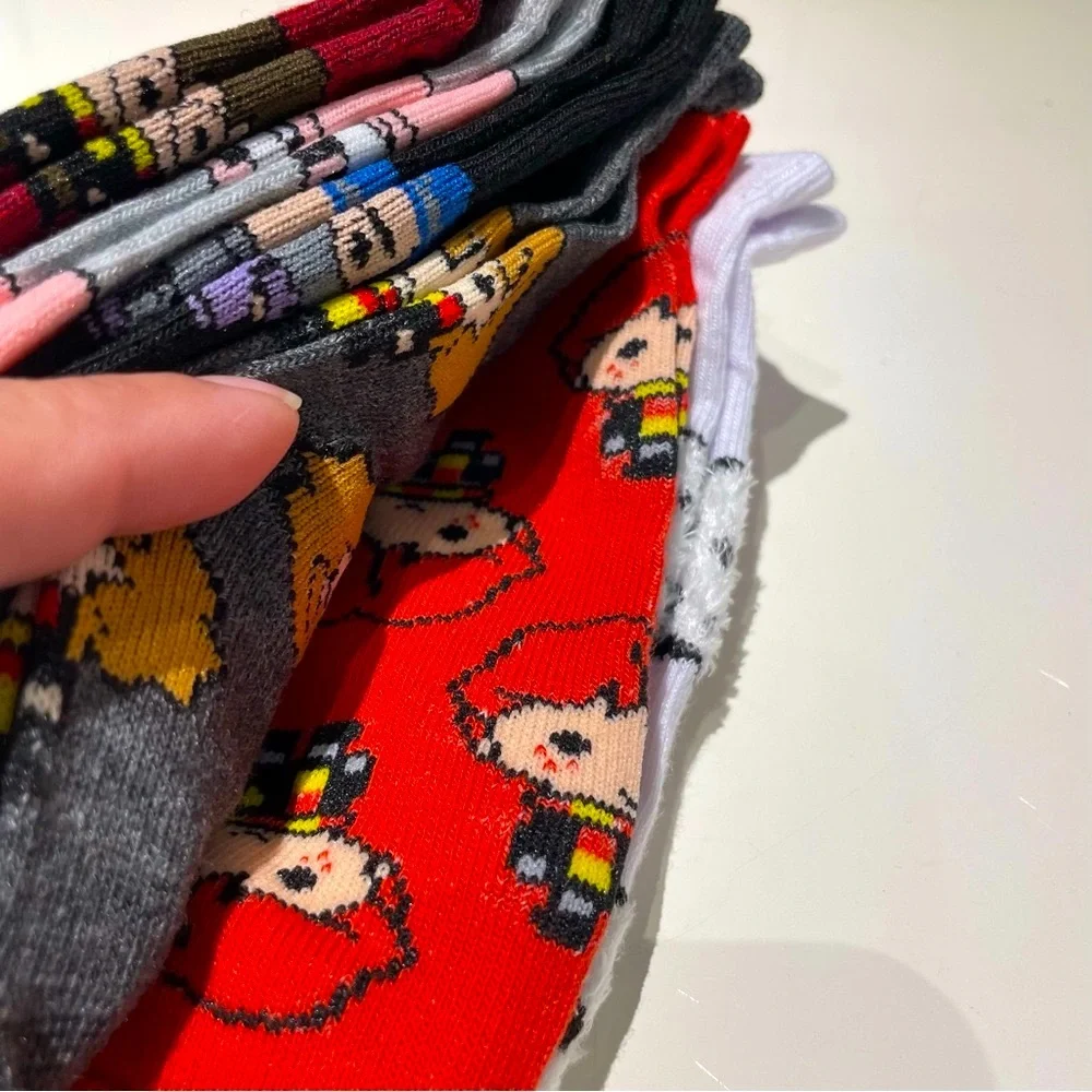 Harry Potter Themed 6 Pack of Low Cut Socks Shoe Size 4-10